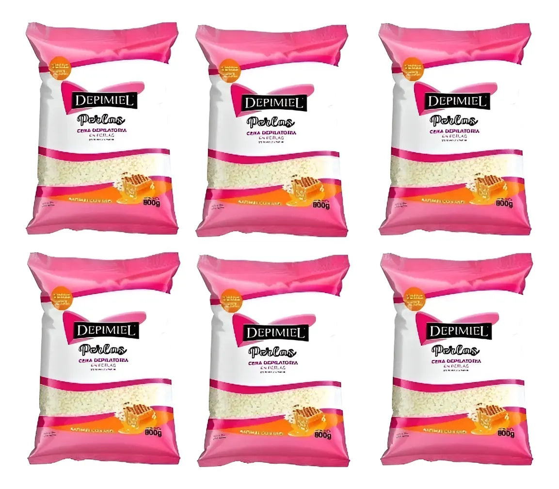 Cera Para Depilar Depimiel Sistema Español Perlas 800gr X6