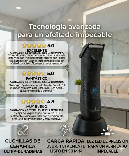 Afeitadora Corporal Hombre Zonas Intima Y Cuerpo Usb