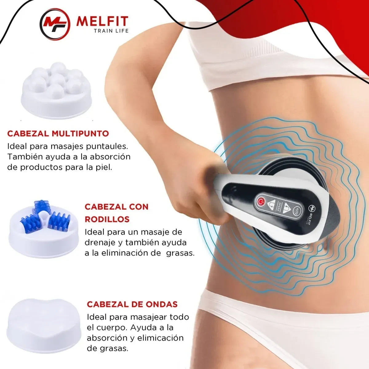 Masajeador Importado Multiuso Multi Corporal Melfit Anti Celulitis