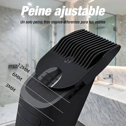 Afeitadora Corporal Hombre Zonas Intima Y Cuerpo Usb