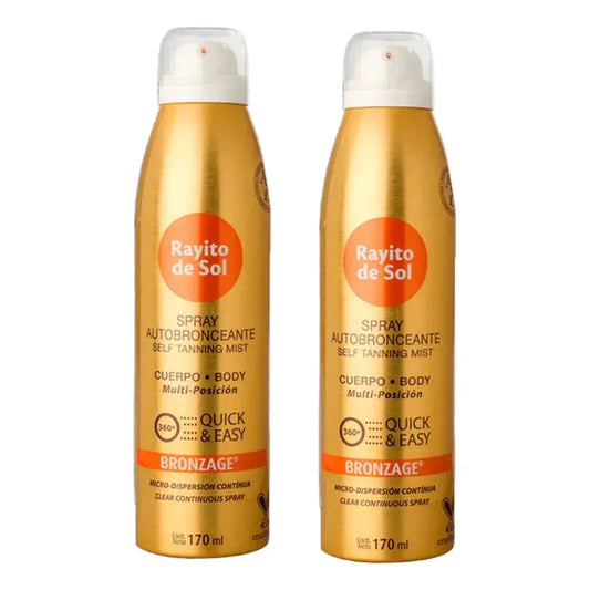 Rayito De Sol Bronzage Autobronceante Cuerpo 170ml X2